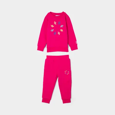 adidas Originals Infants’ Adicolor Crew Set / Bold Pink