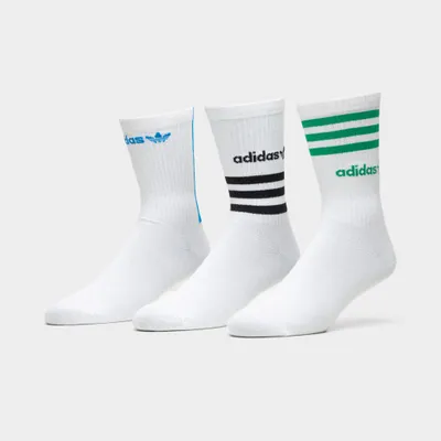 adidas Originals Graphic Crew Socks (3 Pack) / White