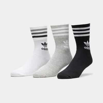 adidas Originals Mid Cut Crew Socks (3 Pack) / Multi