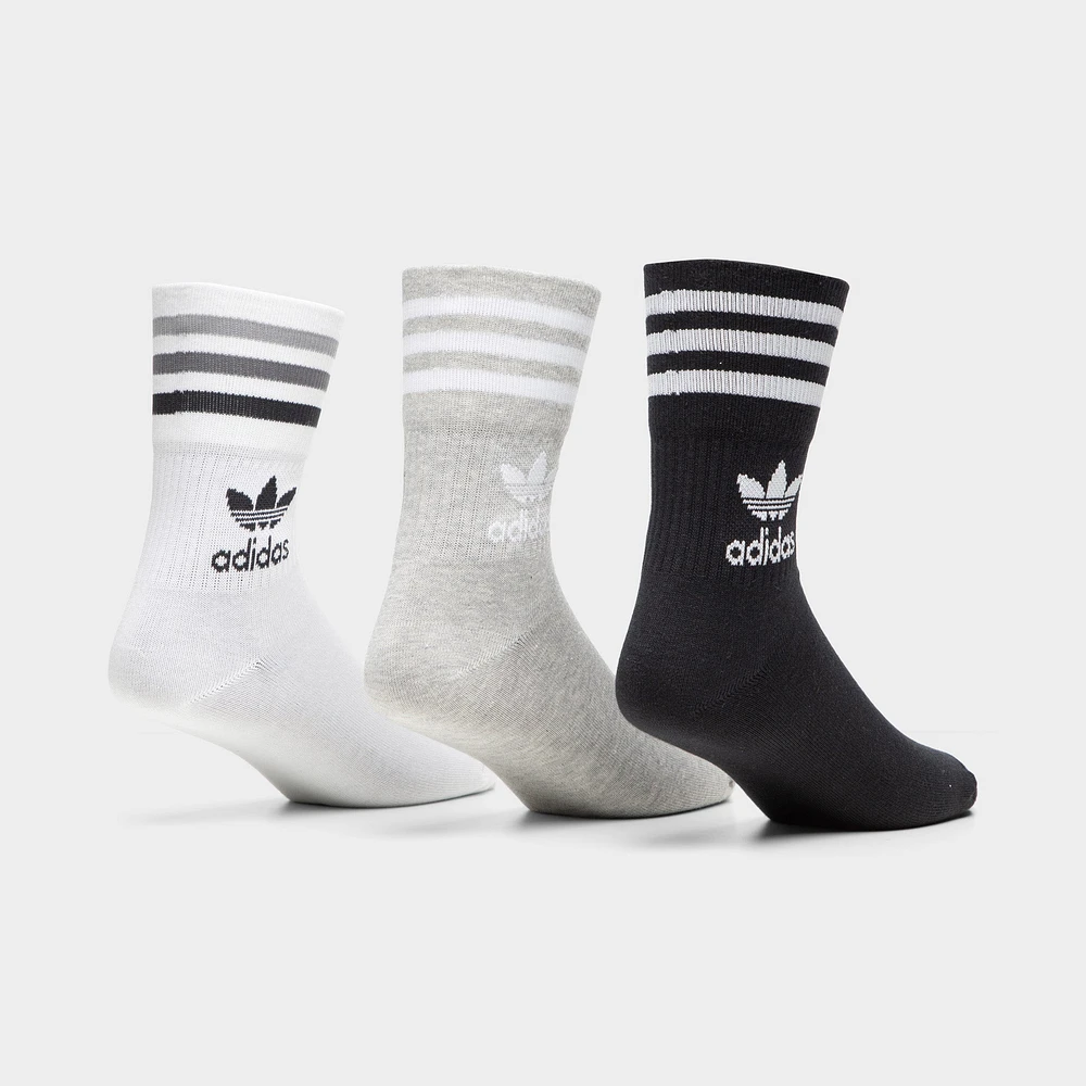 adidas Originals Mid Cut Crew Socks (3 Pack) / Multi