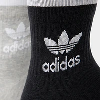 adidas Originals Mid Cut Crew Socks (3 Pack) / Multi
