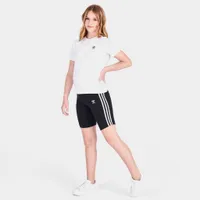 adidas Originals Junior Girls’ Adicolor Cycling Shorts Black / White