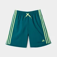adidas Junior Boys’ Essentials 3-Stripes Chelsea Shorts Legacy Teal / Pulse Lime