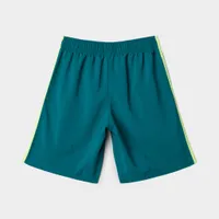 adidas Junior Boys’ Essentials 3-Stripes Chelsea Shorts Legacy Teal / Pulse Lime