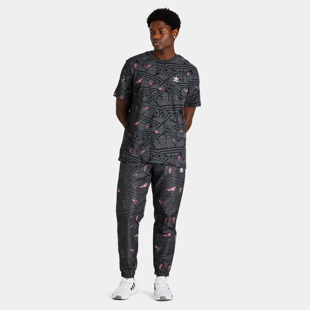 Grey adidas Originals All Over Print SST Track Pants Junior - JD