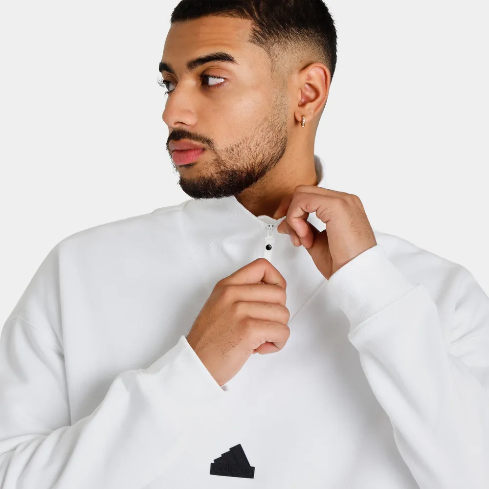 Adidas Sportswear Quarter Zip Sweatshirt / White | Bramalea City Centre
