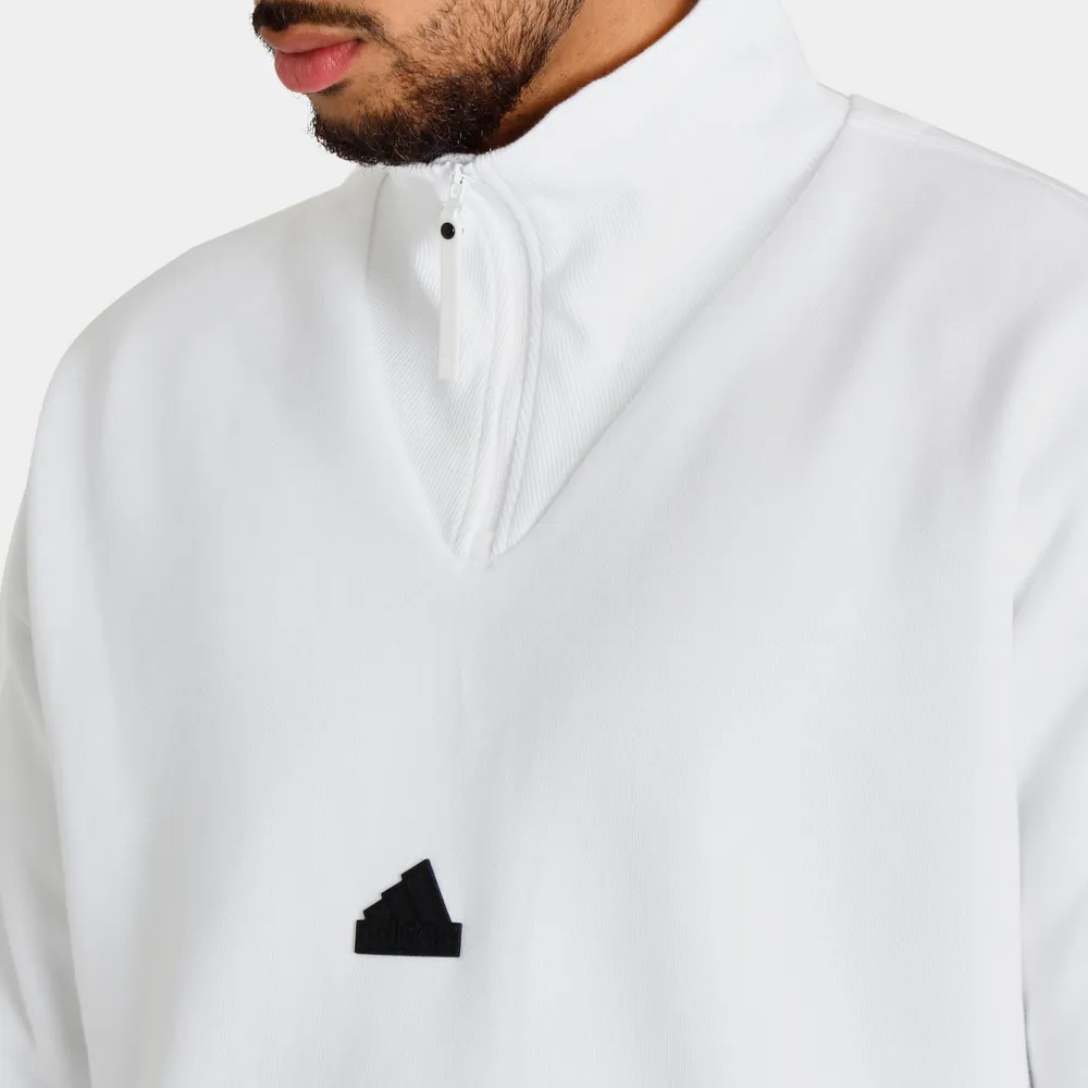 Adidas Sportswear Quarter Zip Sweatshirt / White | Bramalea City Centre