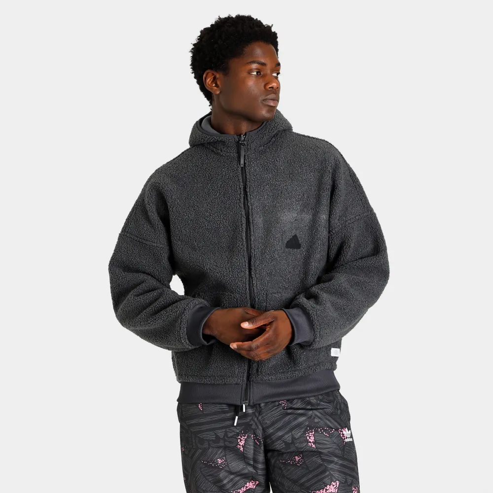 adidas Polar Fleece Full-Zip Sweatshirt / Carbon