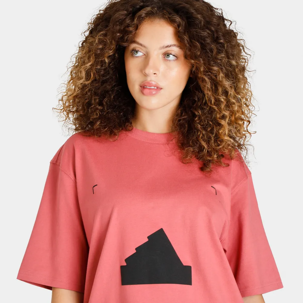 Adidas Women's Sportswear Oversized T-shirt Wonder Red / Black