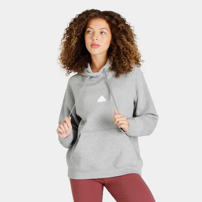 adidas Women’s Oversized Pullover Hoodie / Medium Grey Heather