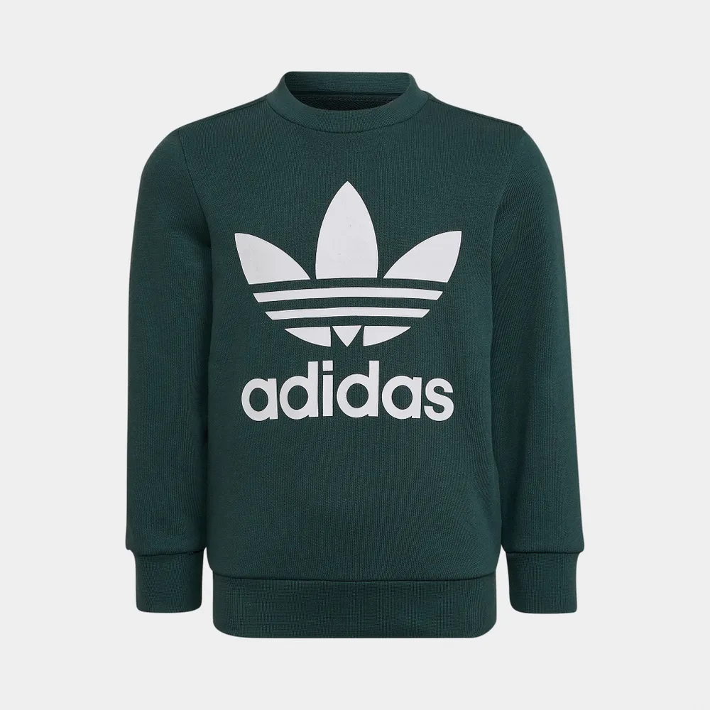 adidas Originals Childrens’ Adicolor Crew Set / Mineral Green