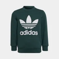 adidas Originals Childrens’ Adicolor Crew Set / Mineral Green