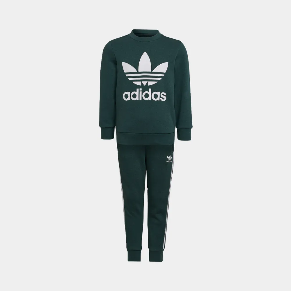 adidas Originals Childrens’ Adicolor Crew Set / Mineral Green