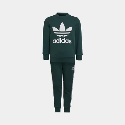 adidas Originals Childrens’ Adicolor Crew Set / Mineral Green