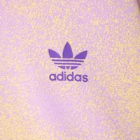 adidas Originals Junior Girls’ Graphic Print Crop Pullover Hoodie Bliss Lilac / Almost Yellow