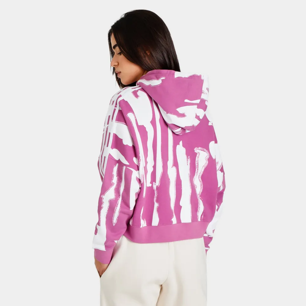 adidas Originals Women’s Thebe Magugu Pullover Hoodie Semi Pulse Lilac / White