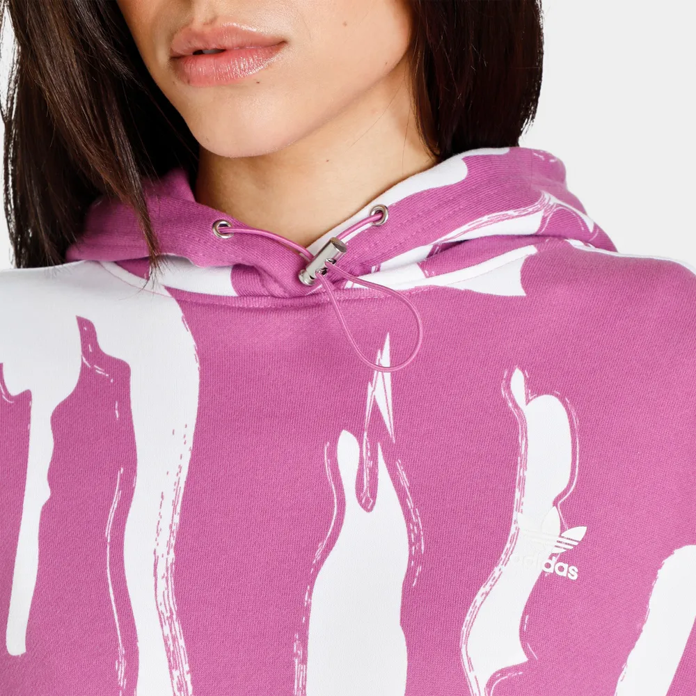 adidas Originals Women’s Thebe Magugu Pullover Hoodie Semi Pulse Lilac / White