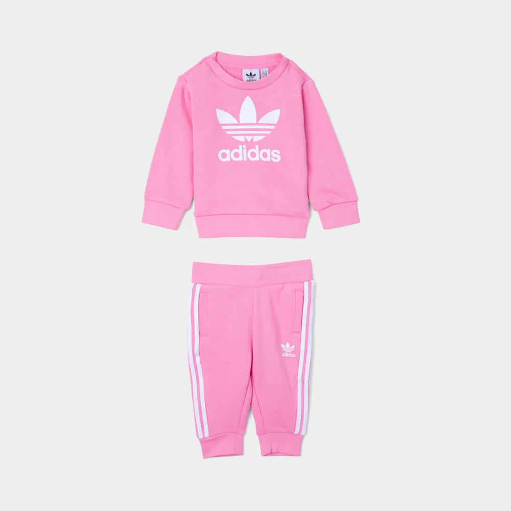 Adidas Originals Infants' Crew Sweatshirt Set / Bliss Pink