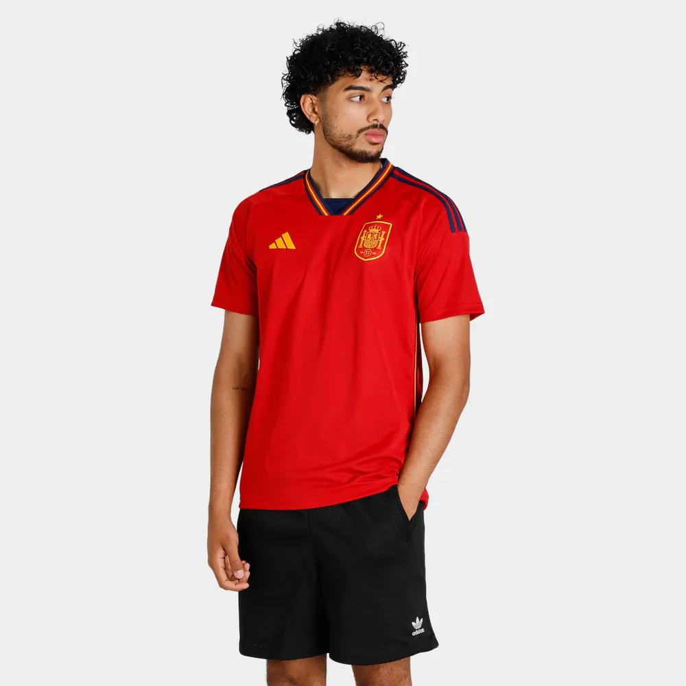 adidas Spain 22 Home Soccer Jersey Team Power Red 2 / Navy Blue