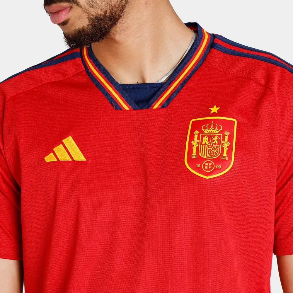 adidas Spain 22 Home Soccer Jersey Team Power Red 2 / Navy Blue