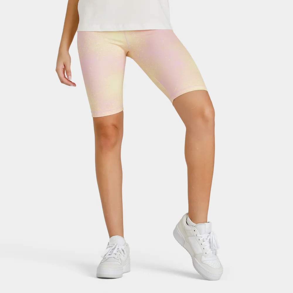 adidas Originals Women’s Allover Print Bike Leggings Bliss Lilac / Almost Yellow