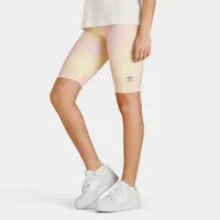 adidas Originals Women’s Allover Print Bike Leggings Bliss Lilac / Almost Yellow