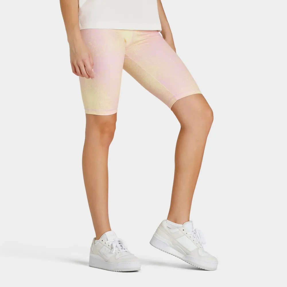 adidas Originals Women’s Allover Print Bike Leggings Bliss Lilac / Almost Yellow