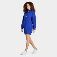 adidas Women’s Sportswear Half-Zip Sweater Dress / Semi Lucid Blue