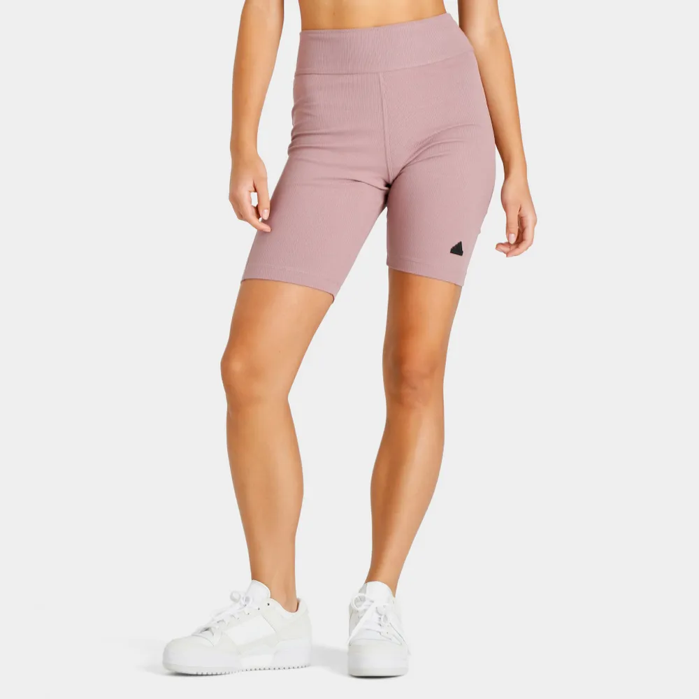 Adidas Women's Rib Biker Shorts Purple / Black