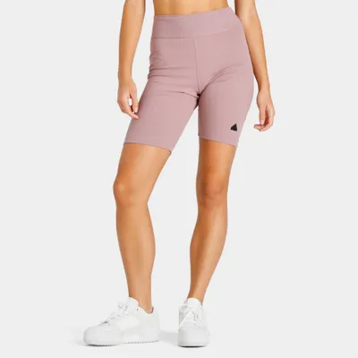 adidas Women’s Rib Biker Shorts Purple / Black