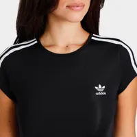 adidas Originals Women’s Adicolor Classics Crop 3-Stripes T-shirt / Black