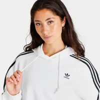 adidas Originals Women’s Adicolor Classics Cropped Pullover Hoodie / White