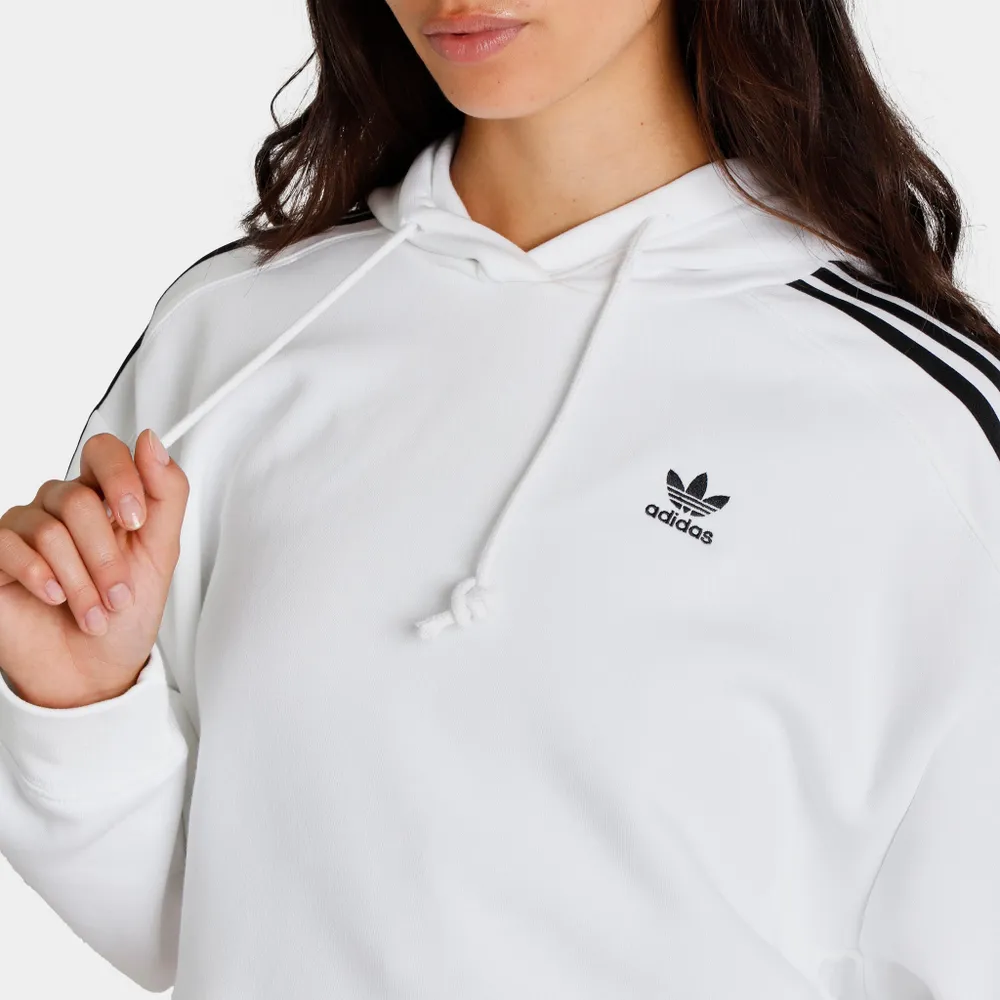 adidas Originals Women’s Adicolor Classics Cropped Pullover Hoodie / White