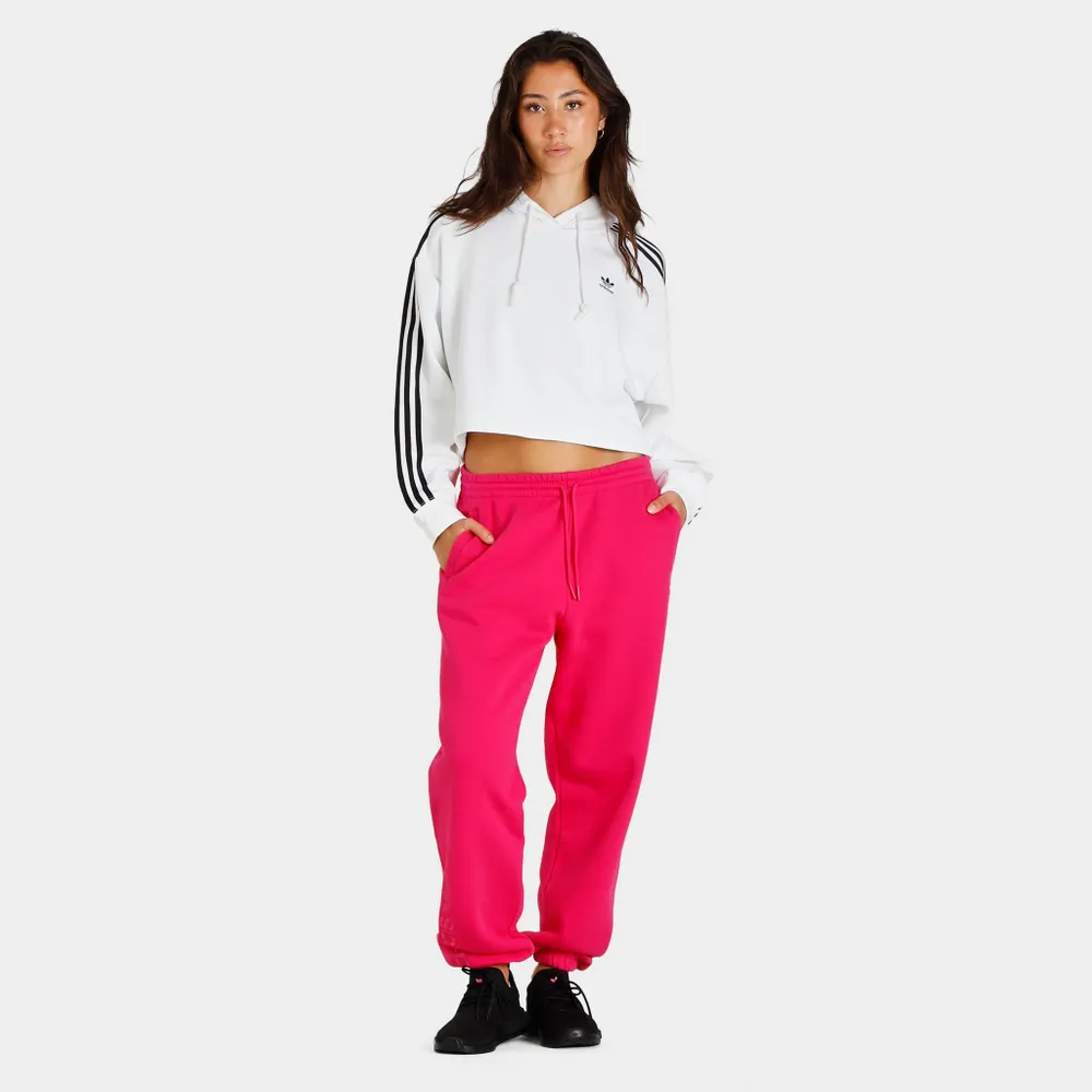 adidas Originals Women’s Adicolor Classics Cropped Pullover Hoodie / White