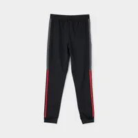 adidas Junior Boys' Poly Pants Black / Grey Six - Collegiate Red