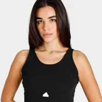 adidas Women’s Rib Cropped Tank Top Black / White