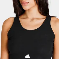 adidas Women’s Rib Cropped Tank Top Black / White