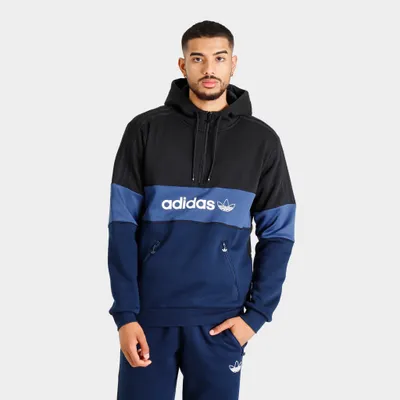 adidas Originals Itasca 20 Half Zip Hoodie Black / Collegiate Navy