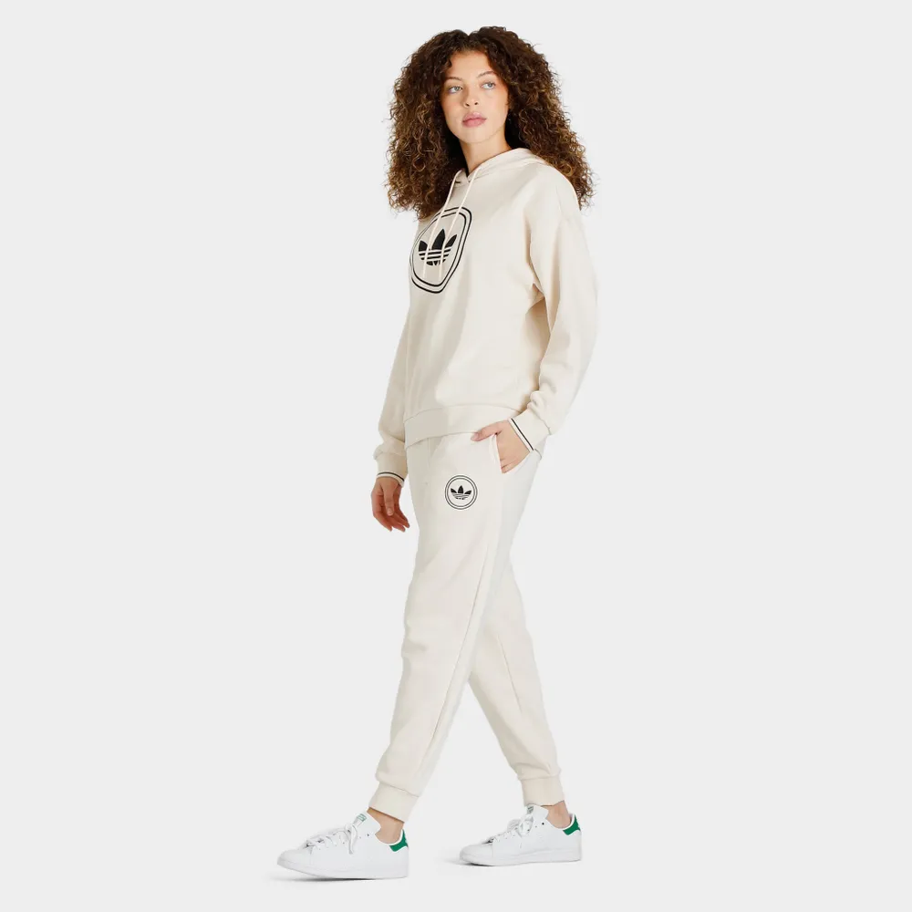 adidas Originals Women’s Trefoil Pullover Hoodie / Wonder White