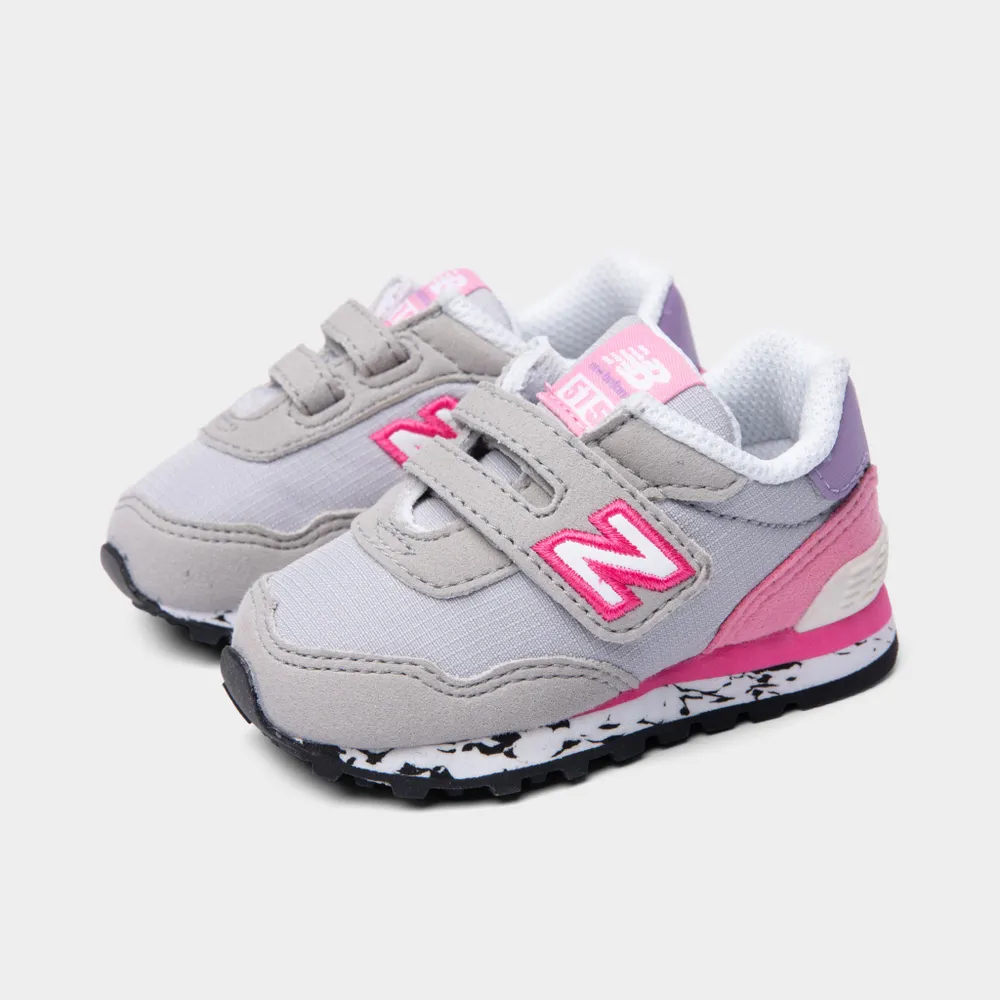 New Balance Infants' IV515DK Rain Cloud / Hi-Pink