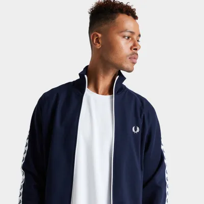 Fred Perry Taped Track Jacket / Carbon Blue