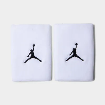 Jordan Jumpman Wristbands White / Black