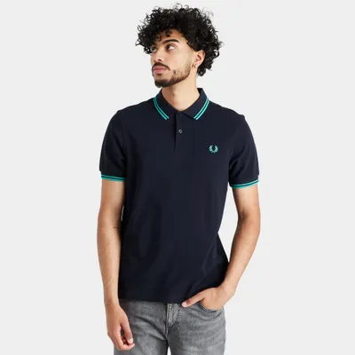 Fred Perry Twin Tipped Polo T-shirt Navy / Dark Mint