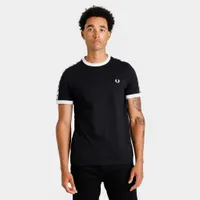 Fred Perry Taped Ringer T-shirt / Black