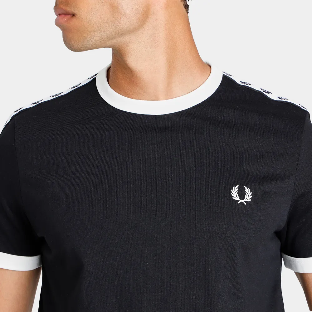 Fred Perry Taped Ringer T-shirt / Black