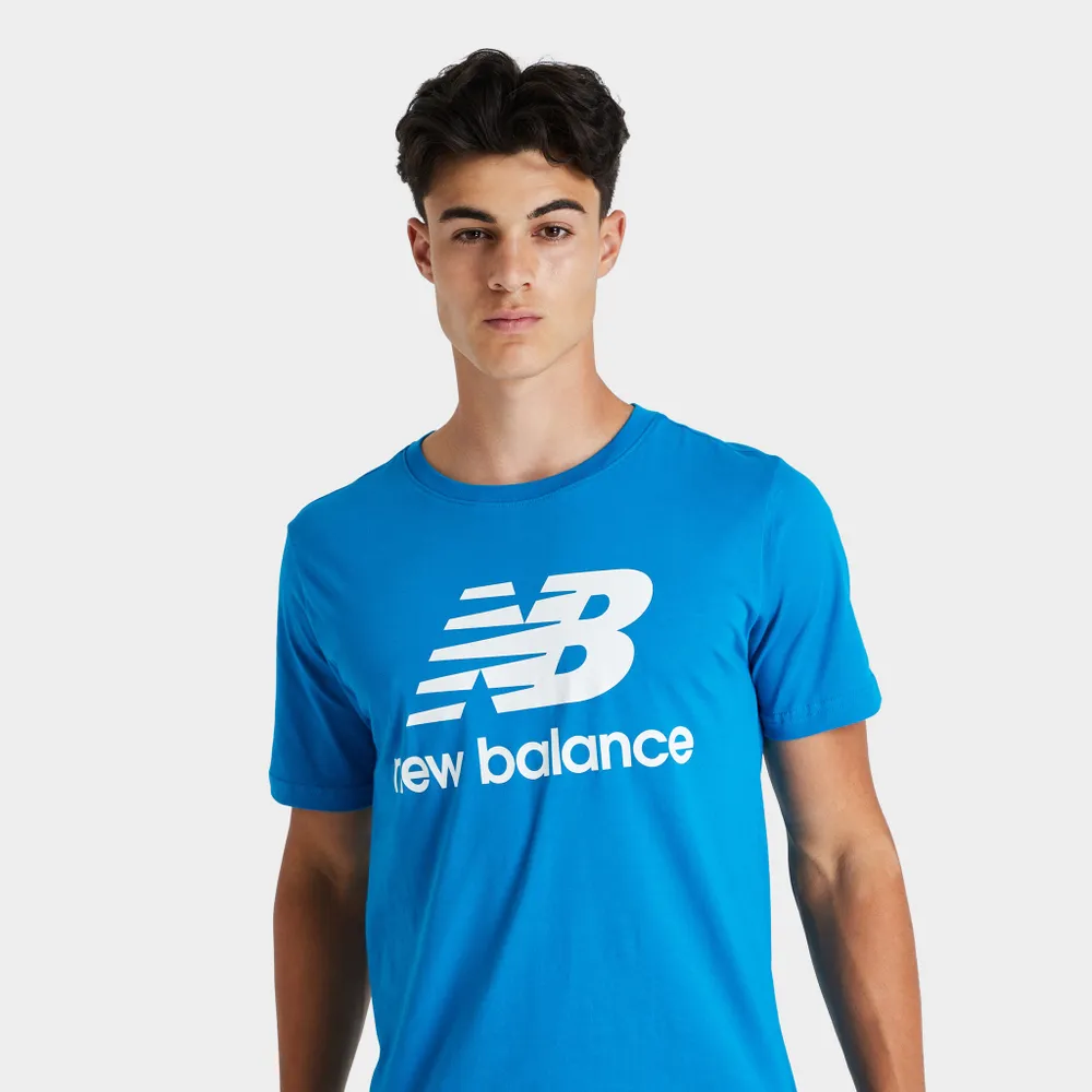 New Balance Essentials Stacked Logo T-shirt / Wave Blue