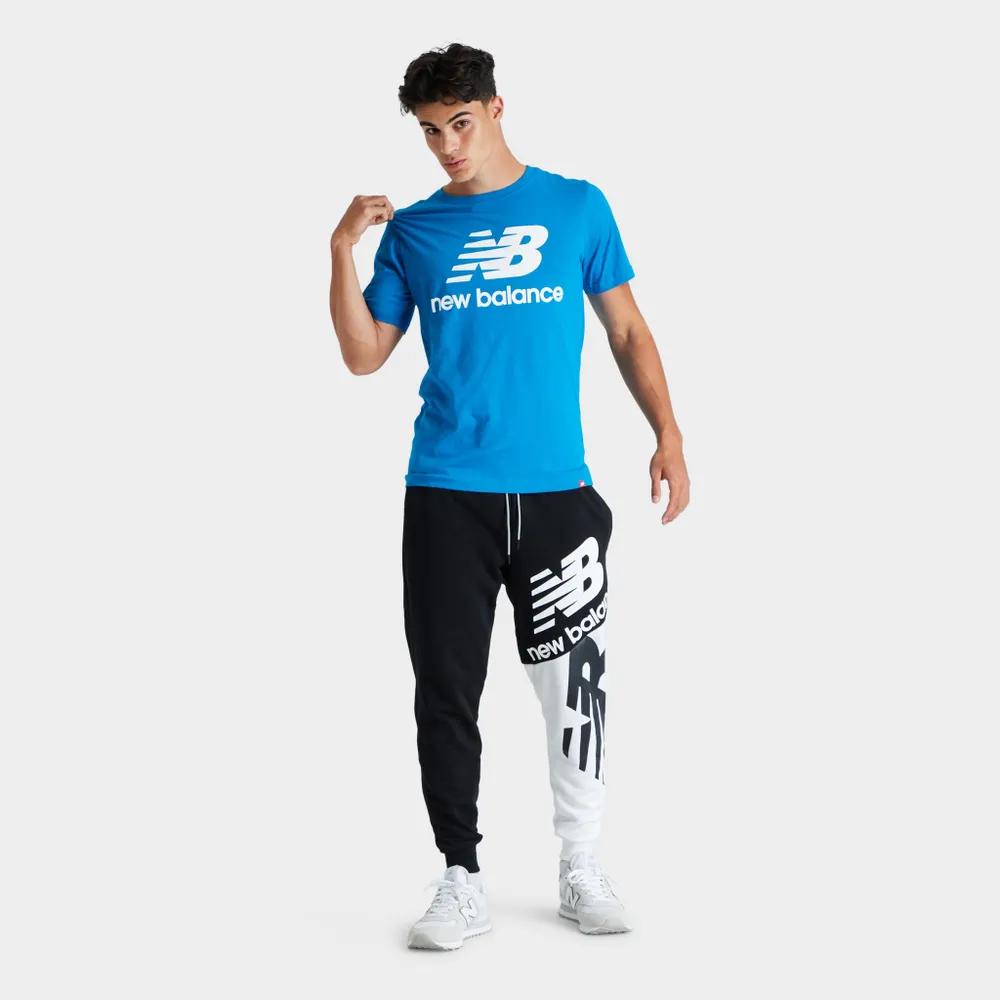 New Balance Essentials Stacked Logo T-shirt / Wave Blue