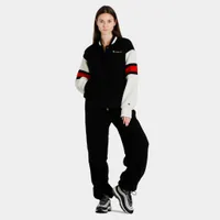 Champion Women's Teddy Fleece Bomber Jacket / Black Multi