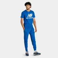 New Balance Essentials Stacked Logo Sweatpants / Blue Groove