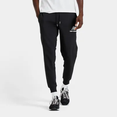 New Balance Essentials Stacked Logo Sweatpants / Black